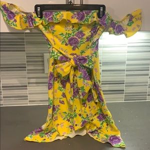 Off-shoulder Nasty Gal new w/ tags floral dress!